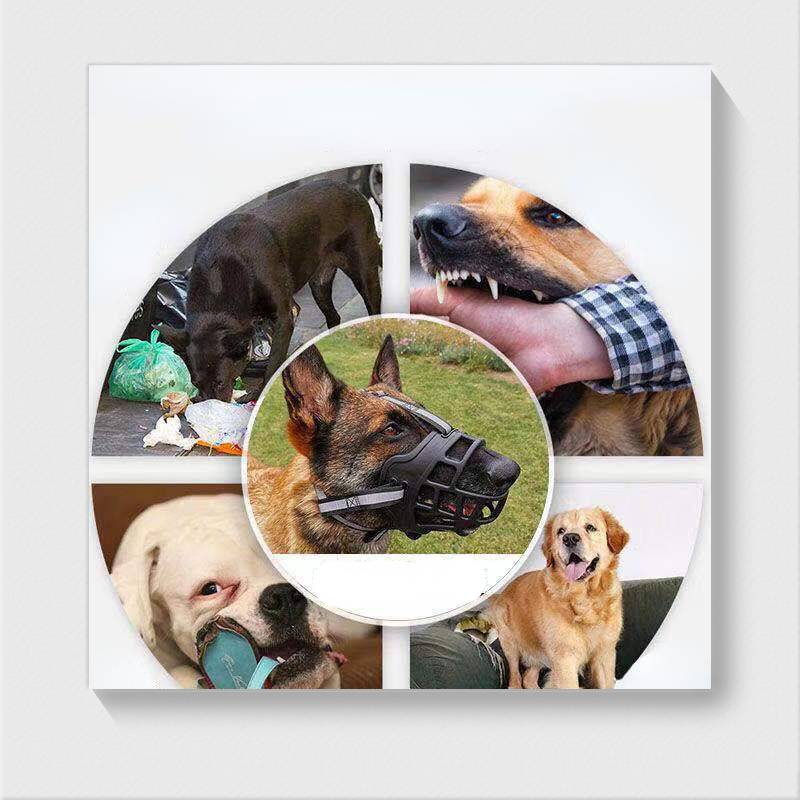 Taglory Adjustable Dog Muzzle Chewing Mask Breathable Dog Mouth Muzzle