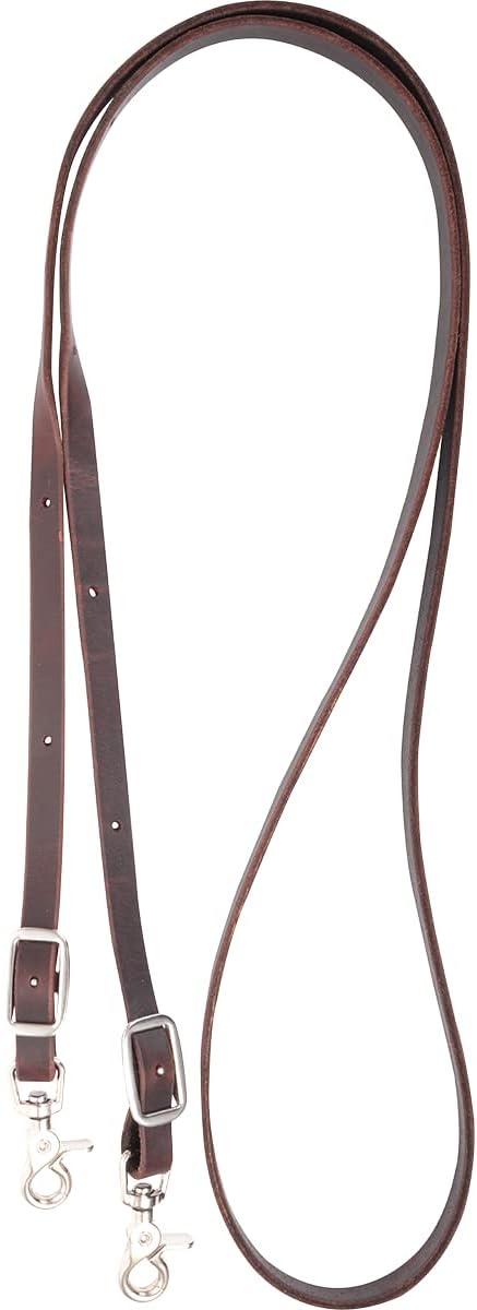 Taglory Leather Poly Roper Reins Silvertip Horseman's Braid Trail Rein