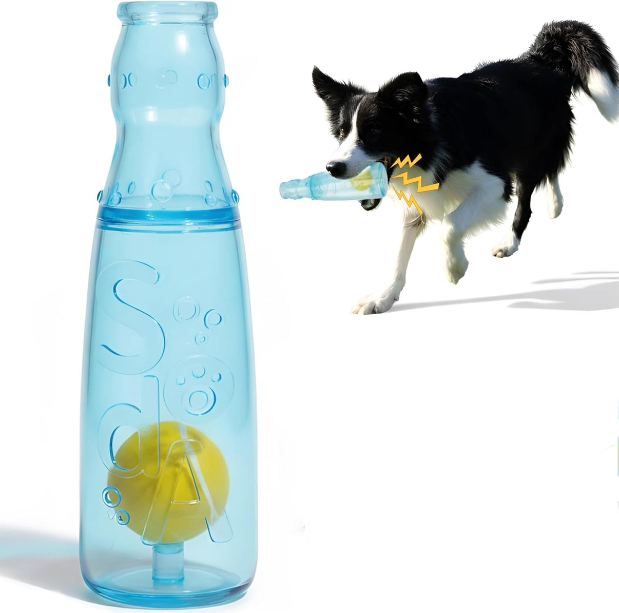 Taglory Pet Toys Interactive Squeaky Dog Toys, 3-in-1 Fun with Squeaker, Chew Toys for Medium Dogs and Fetch Lovers