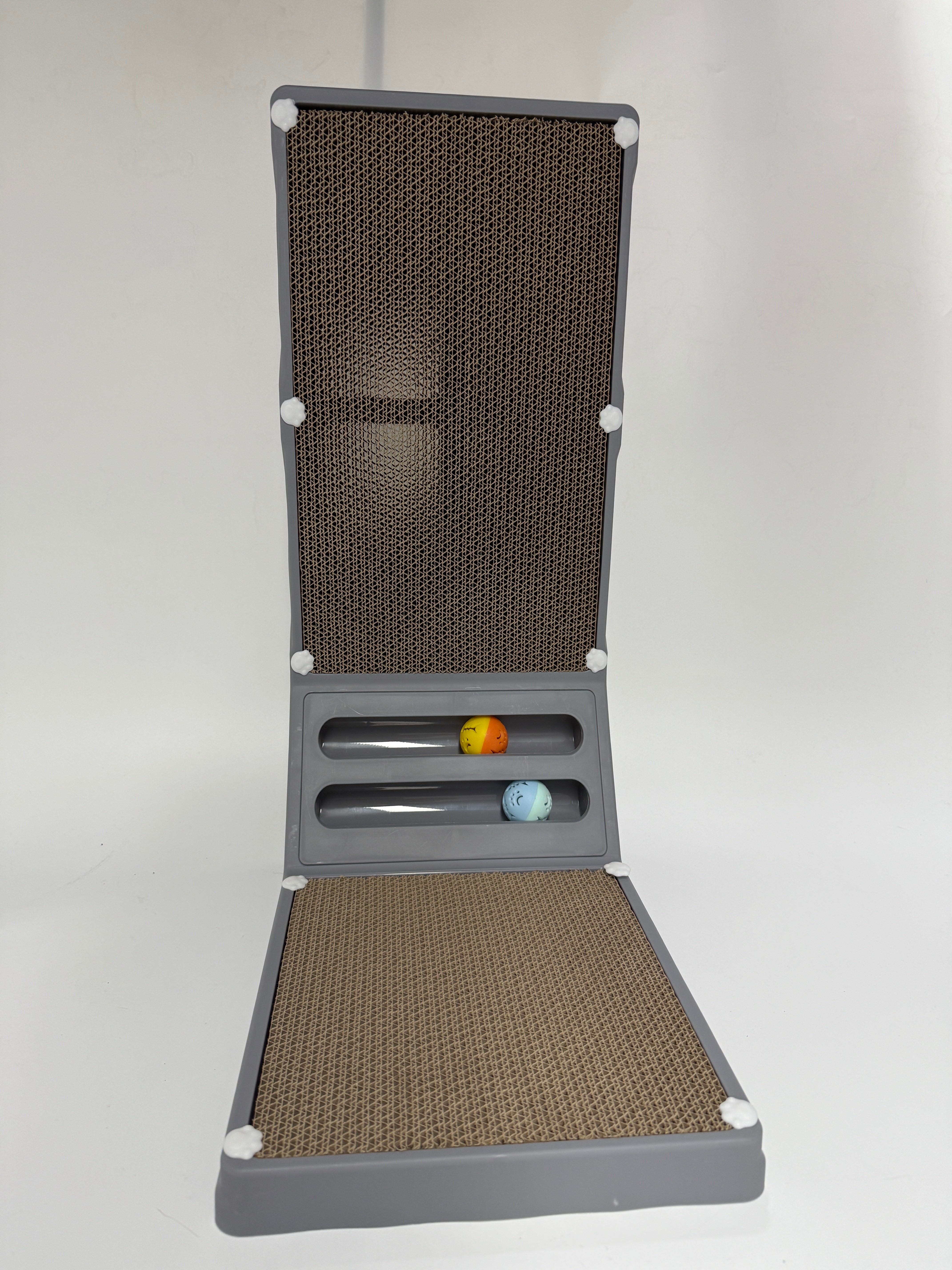 Taglory Cat Scratching Pads 3-in-1 Cat Scratcher, Durable Multi-Function Cat Scratching Post with Interactive Toys, Saves Furniture, Interactive Play & Space-Saving Design