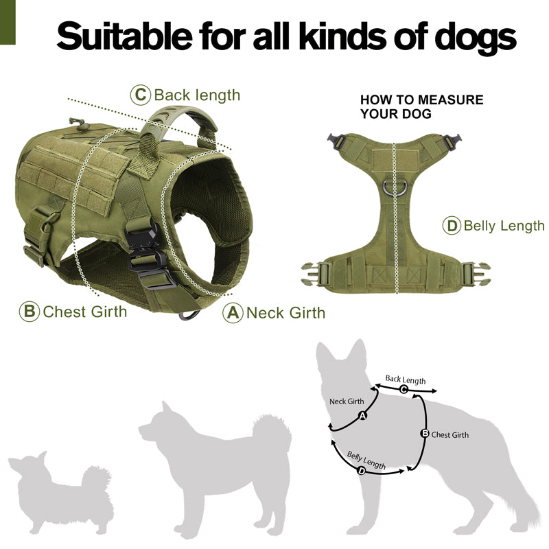 Tactical Dog Harness Size