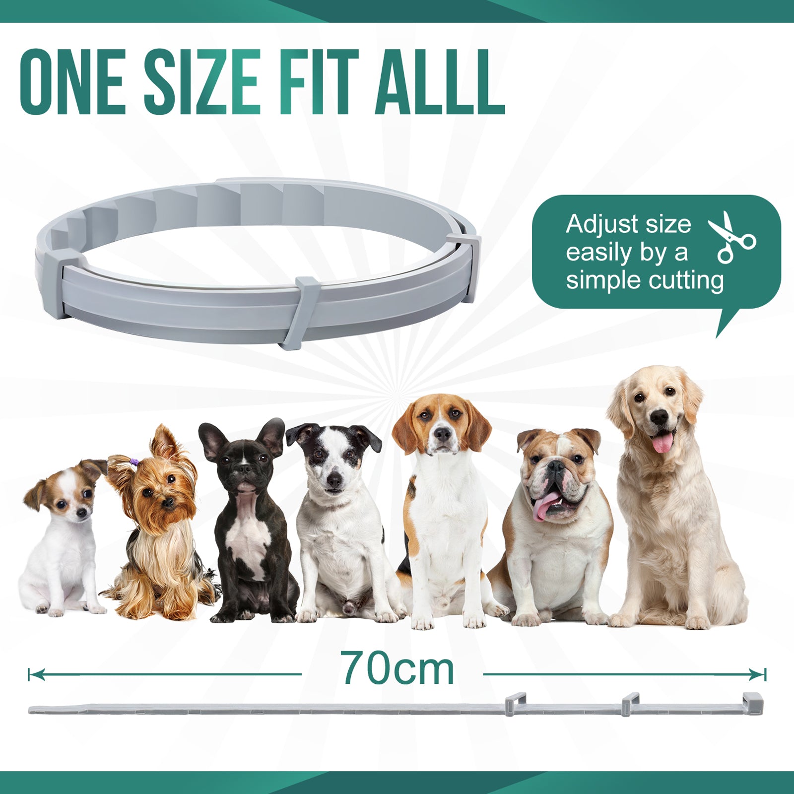 Pawject X flea and tick collar for dogs/cats, Anti Tick Mite Flea Collar For Small & Large Pets